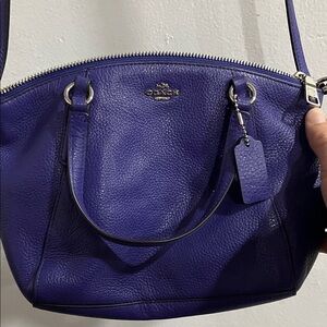 Coach Royal Blue Leather Shoulder Bag